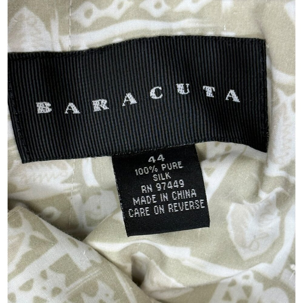 Baracuta Beige Pure Silk Pleated Dress‎ Pants - Picture 2 of 8